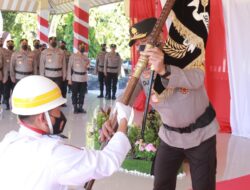 Kapolda NTB Pimpin Upacara Pencucian Pataka Pemuliaan Nilai-nilai Luhur Tribrata Satya Wiradharma