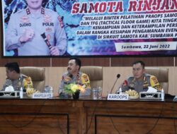 Antisipasi Gangguan Kamtibmas MXGP Samota,Polda NTB Gelar Latpraops
