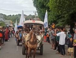 Unik, Pembalap MXGP Pawai Pakai Dokar Hingga Dijaga Ketat Polisi