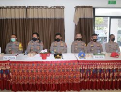 Kapolres Loteng Dampingi Kapolda Berikan Pembekalan kepada 252 Siswa Latja SPN Belanting