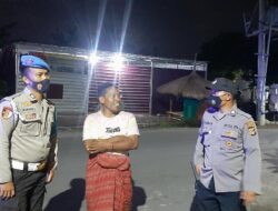 Patroli Blue Light Polsek Labuapi, Sisir Jalan By Pass BIL II dan Sambangi Perumahan