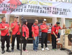 Memperingati Hari Bhayangkara ke 76, Kapolres Lobar Buka Open Turnamen Tenis Meja Kapolres Lobar Cup 2022
