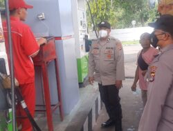 Patroli Siang Polsek Labuapi, Pantau SPBU bengkel dan Jalan By Pass BIL II
