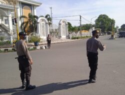 Polsek Gerung Dampingi Siswa Latja SPN Polda NTB dalam Kegiatan Pengaturan Lalulintas