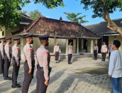 Polsek Gerung Terima 15 Siswa SPN Belanting Polda NTB, Laksanakan Latja di Polsek Gerung