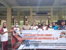 Polsek Labuapi lakukan Bakti Sosial di Tempat Ibadah, Sasarannya Masjid dan Pura di Wilayahnya