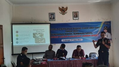Sosialisasi Ketentuan di bidang Cukai di Labuapi, Cegah Peredaran Rokok atau Tembakau Ilegal