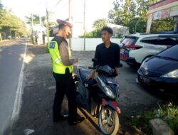 Strong Point Pagi Satlantas Polres Lobar Tindak Pelanggaran Kasat Mata, Apa saja