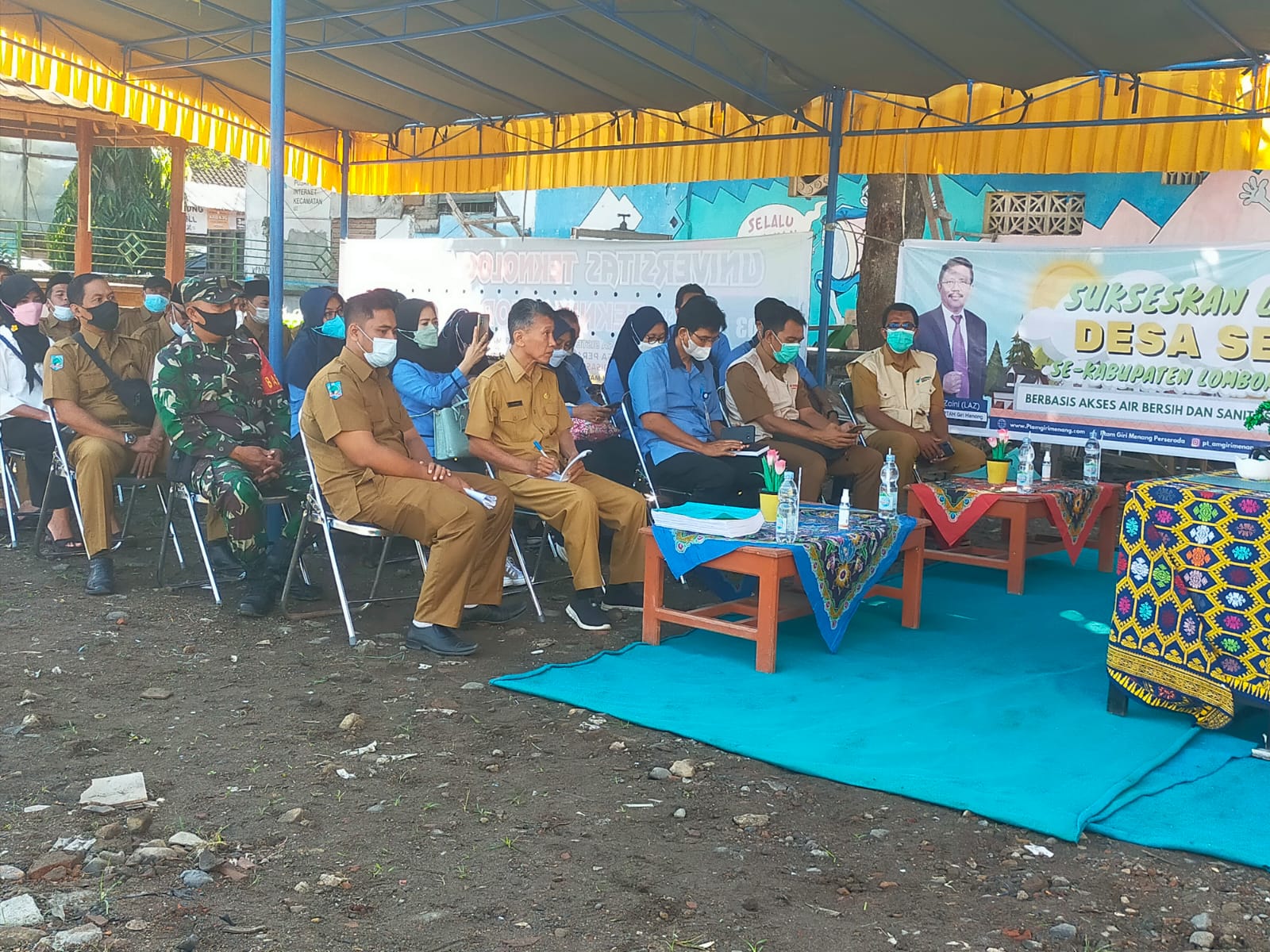 Tim Penilai Lomba Desa Sehat Berbasis Sanitasi Layak Tingkat Kabupaten Turun di Desa Kuripan