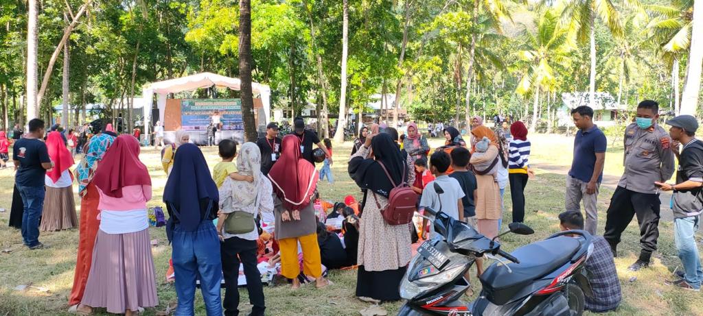 HUT Desa Sekotong Tengah ke-58, Polsek Sekotong Lakukan Pengamanan