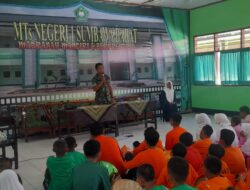 Pasi Ops Kodim 1628/SB Bekali Murid MTSN 1 Taliwang dengan Wawasan Kebangsaan