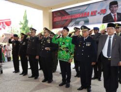Kapolres Bima Kota Bersama Forkompinda, Ikuti Upacara Hari Bhayangkara ke-76 Secara Virtual