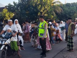 Kapolsek Pringgabaya pimpin langsung anggotanya,Amankan Sholat Idul Adha di 2 Desa