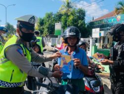 Selama Operasi Patuh Rinjani, Sat Lantas Polres Bima Kota Tegur 862 Pengendara