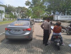 Patroli Siang Polsek Gerung, Sambangi Keramaian dan Lokasi Berpotensi Rawan Kamtibmas