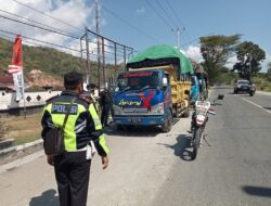 Kasat Lantas Polres Sumbawa Barat Pimpin Langsung Penertiban Kendaraan Tak Mematuhi Aturan Berlalu Lintas