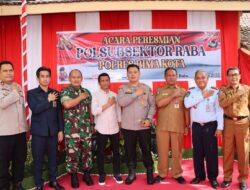 Spirit Melayani,Kapolres Bima Kota Resmikan Polsubsektor Raba Polres Bima Kota