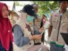 Satgas Ops Aman Nusa II PMK Vaksin Puluhan Ternak Di Banyumulek