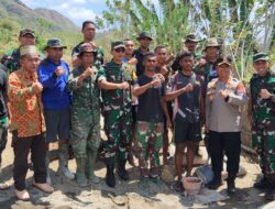 Kapolres KSB Ikut Dampingi Tim Wasev Mabesad Tinjau Sasaran TMMD 114 Kodim 1628/SB