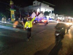 Blue Light Patrol,Sat Lantas Polres Dompu Lancarkan Arus Lalulintas Malam Hari