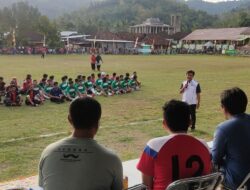 Amankan Turnamen Sepak Bola Kades Cup, Polsek Brang Rea Lakukan Ini