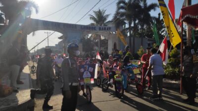 Kegiatan Pawai Alegoris Memeriahkan HUT RI Ke 77 Kecamatan Gerung