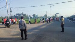 Kemeriahan Jalan sehat Memperingati HUT RI ke-77 Tahun 2022 di Kediri