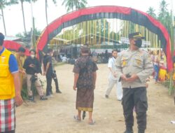 Pengamanan HUT Ke – 72 Desa Jagaraga, Diwarnai Kegiatan Pitra Yadnya Ngaben Masal
