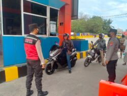 Polsek Kawasan Pelabuhan Lembar, Terus Kawal Pemberlakuan SE Satgas Covid-19