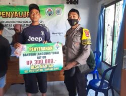 Pantau Penyaluran BLT DD,Bhabinkamtibmas Mantar Sampaikan Ini