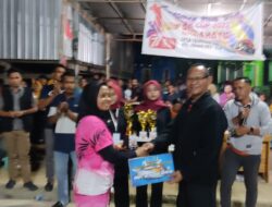 Kapolsek Brang Rea Menutup Tournamen Bola Volly Seber Cup 2022 di Seminar Salit