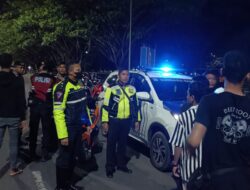 Patroli Blue Light di jalan raya Kompleks Kemutar Telu Center (KTC).