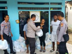 Peduli Sesama,Dit Binmas Polda NTB Salurkan 50 Paket Bansos Kepada Mahasiswa Papua