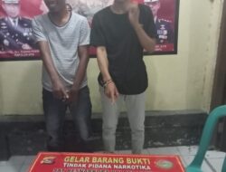 Kedapatan bawa sabu sabu,dua pria diamankan polisi