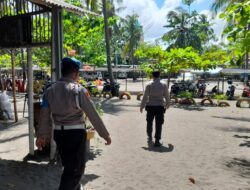 Langkah Pencegahan Polsek Lembar pada Libur Akhir Pekan, Lakukan Patroli di Tempat Wisata