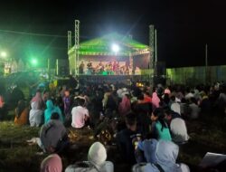 Polsek Gerung Lakukan Pengamanan Pesta Rakyat Rona-Rona di Desa Banyu Urip