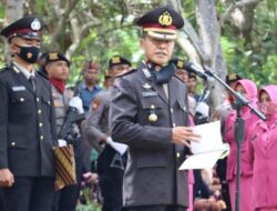 Wakapolres Pimpin Upacara Penghormatan Terakhir Almarhum Aipda I Ketut Gunawan