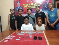 Berantas Narkoba,Tim Cobra Alpha Polres Bima Kota Sergap Tiga Warga Bima, 4,1 Gram Sabu Disita