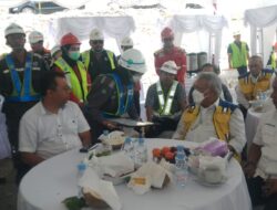 Kunker Menteri PUPR RI Ke Bendungan Ti Suntuk Sumbawa Barat ,Mendapat Pengamanan Ketat Dari Anggota Polsek Taliwang.