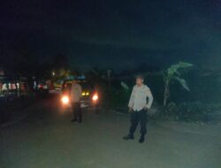 Patroli Malam Polsek Lembar, Sambangi Perumahan, Pergudangan, dan Kandang Kolektif Warga