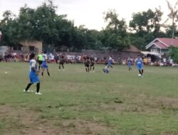 Pengamanan Open Turnament Sepak Bola Umar Said Cup III 2022 di kediri Berlangsung Aman