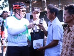 Polres Lobar Bersama BRI Cab. Mataram Salurkan Bansos Sekaligus Olahraga Bersama, Bantu Warga Terdampak Musibah