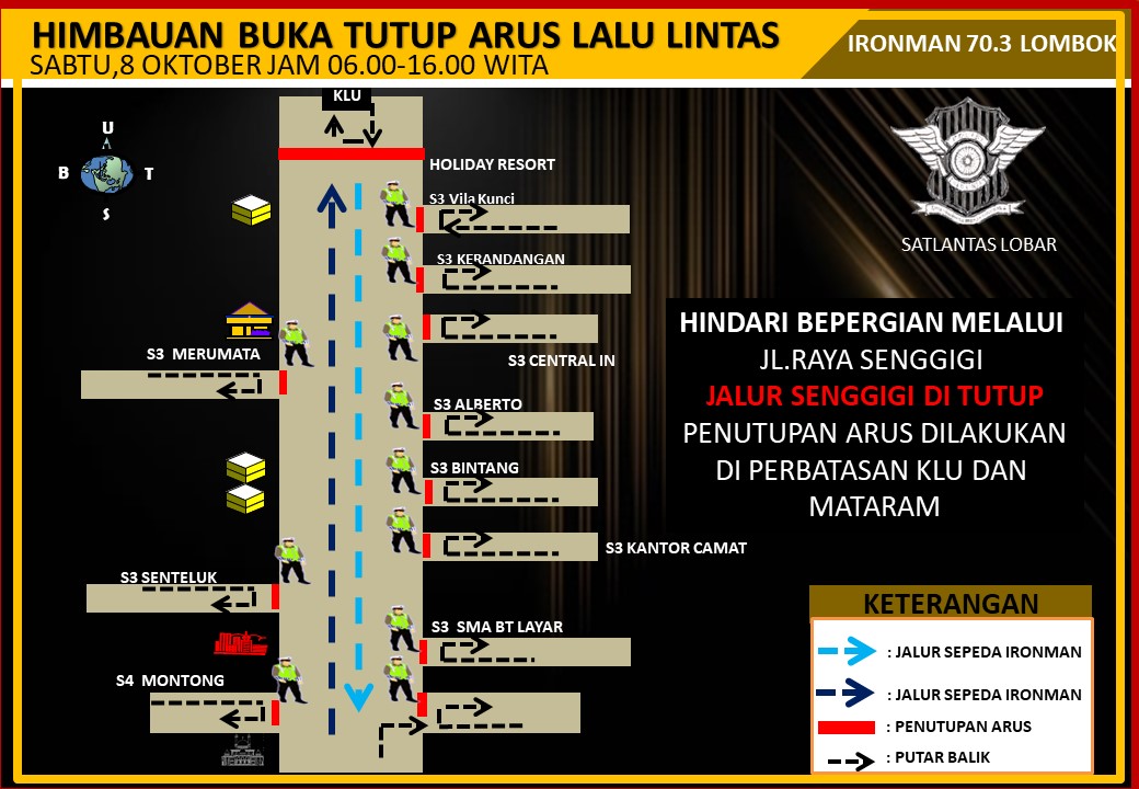 Polres Lombok Barat Siap Amankan Event Ironman 70.3 Lombok