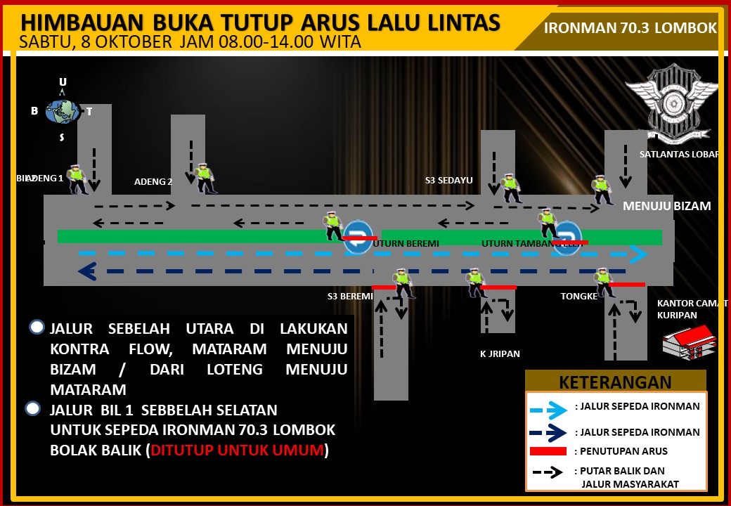 Polres Lombok Barat Siap Amankan Event Ironman 70.3 Lombok