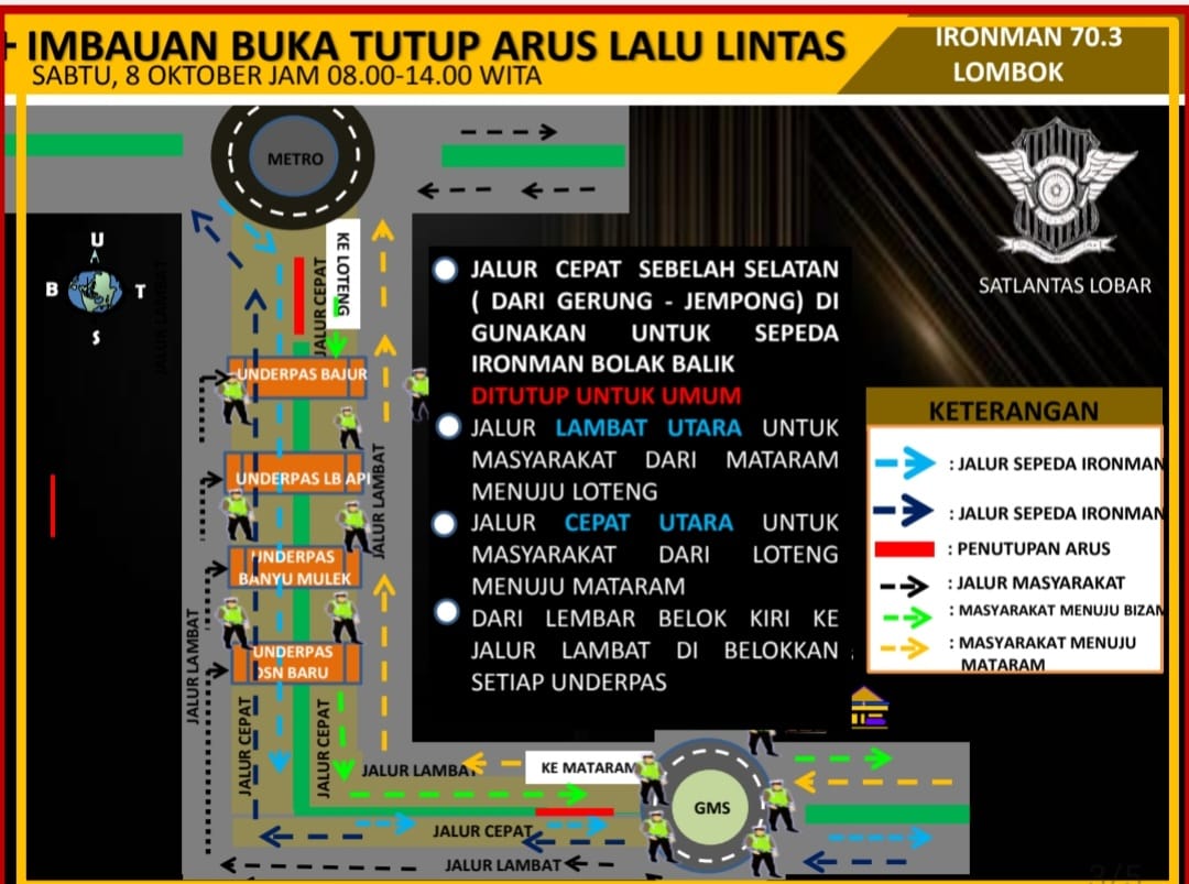 Polres Lombok Barat Siap Amankan Event Ironman 70.3 Lombok