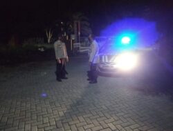 Polsek Labuapi Patroli Blue Light di Wilayahnya, Monitoring Kegiatan Masyarakat Menonjol