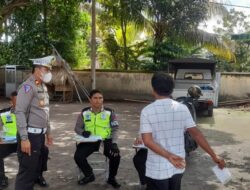 Ops Zebra Rinjani 2022 Polres Lobar, Jaring 110 pelanggar di Samsat Drive True Kediri