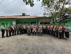 Apel Bersama TNI-Polri di Koramil 1606-04/Gerung, Pererat Sinergitas TNI-Polri