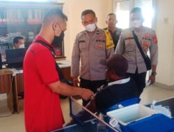 Kapolsek Wanasaba Monitoring Giat Vaksin BOOSTER Di Wilayah Hukumnya