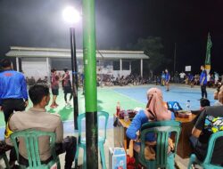 Lakukan Pengaman Pertandingan Volly Ball, Bhabinkamtibmas Banjar Lakukan Hal Ini
